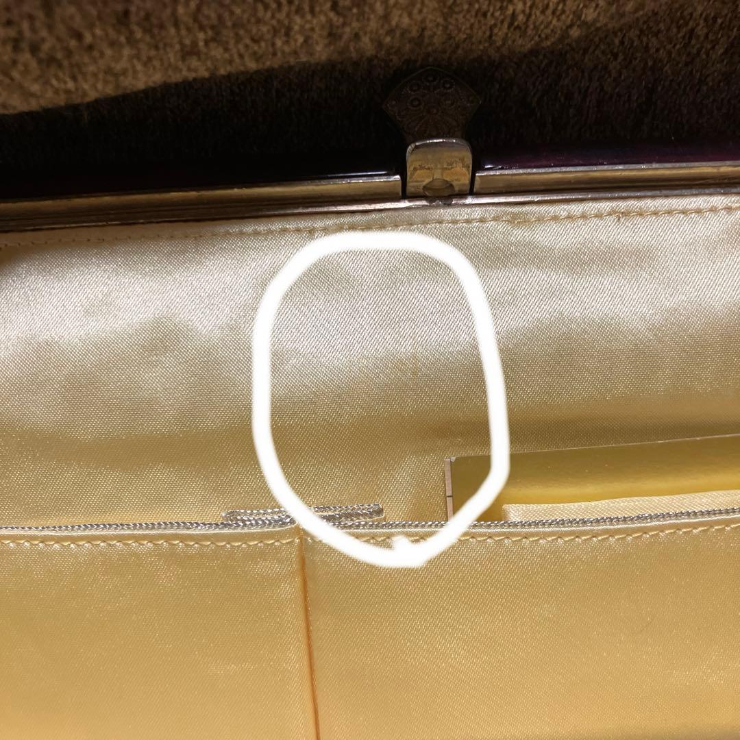 美品LUMY ルミー はしもと ビーズ 総ビーズ パーティバッグ 皇室