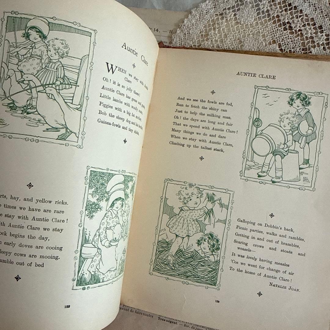 稀少アンティーク美しいヴィクトリアン絵本イギリス洋書　古書ジャンクジャーナル