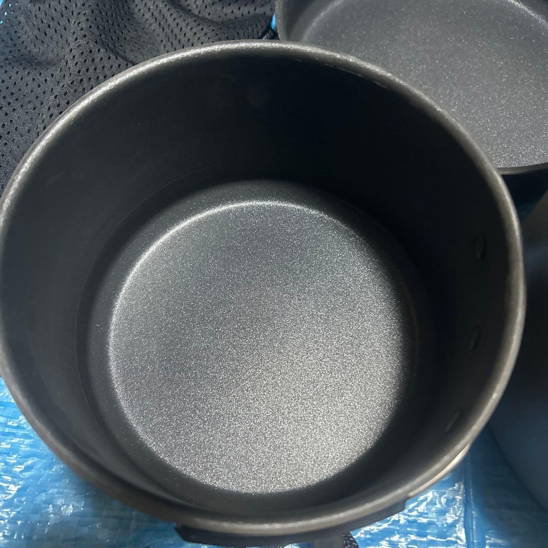 ロゴス　キャプテンスタッグ　鍋　3点　まな板　机　⭐️5点　⭐️新品　キャンプセット