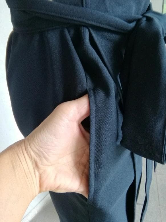 【日本製】S~3L 濃紺 茶道お稽古用エプロン127100-21