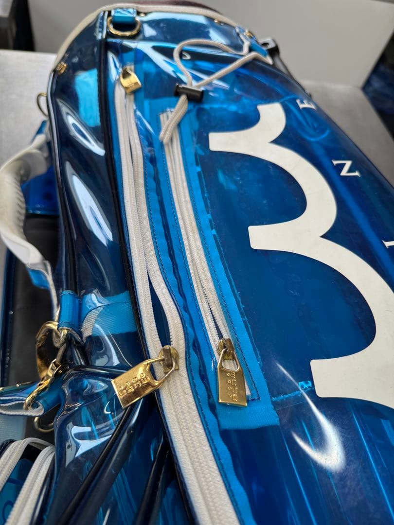 213vege MARINE ゴルフバッグ 青 ヘッドカバー付き