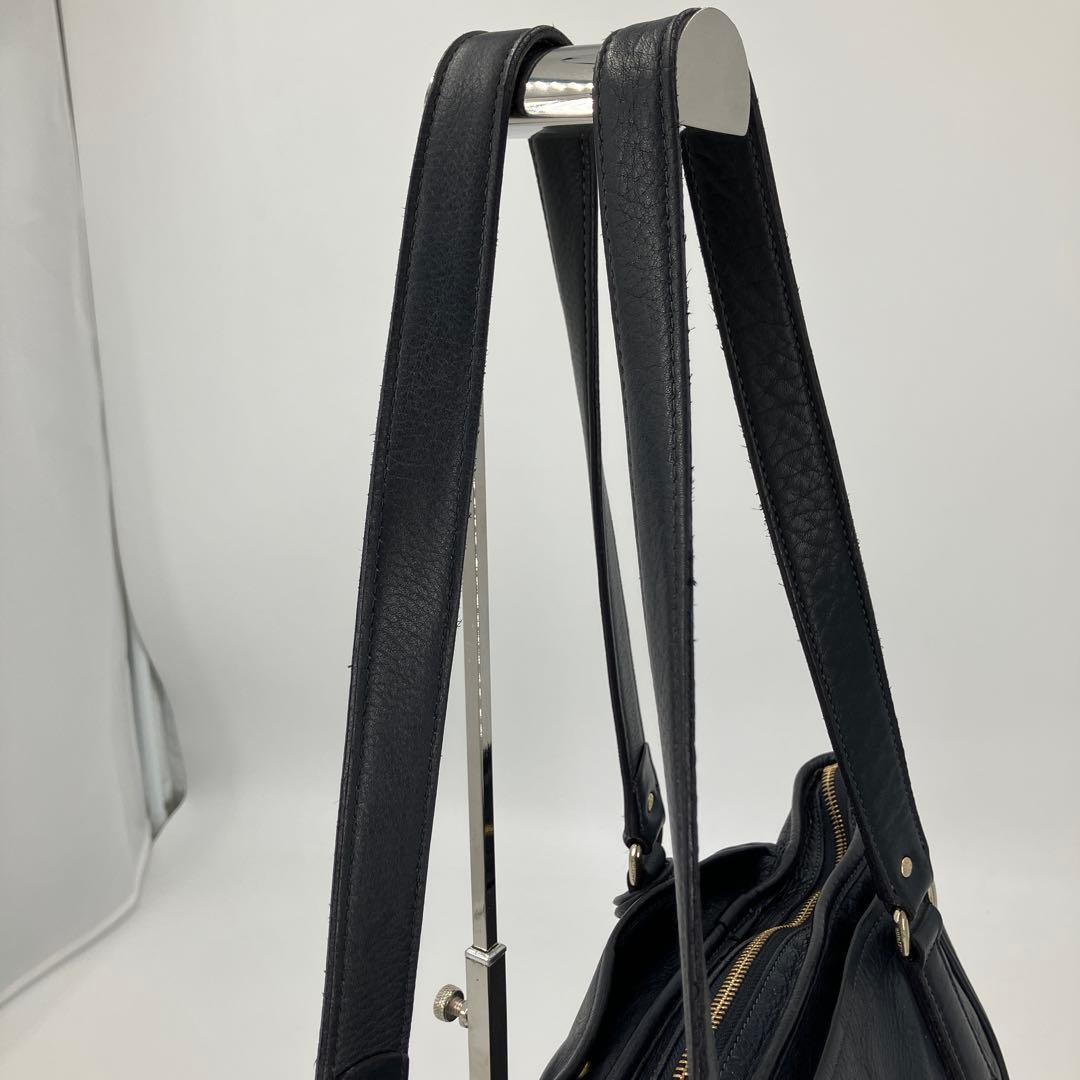 aniary　アニアリ トートバッグ　ダークネイビー　レザー　A4