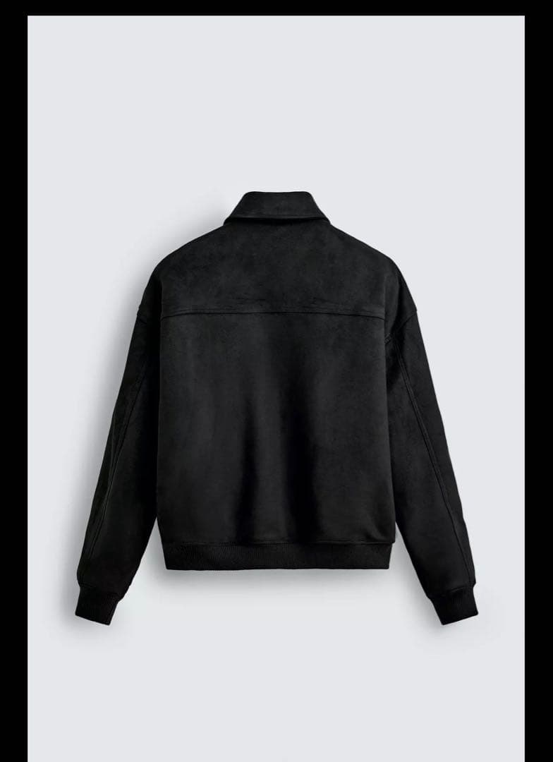 ZARA フェイクスエード キルティングジャケット