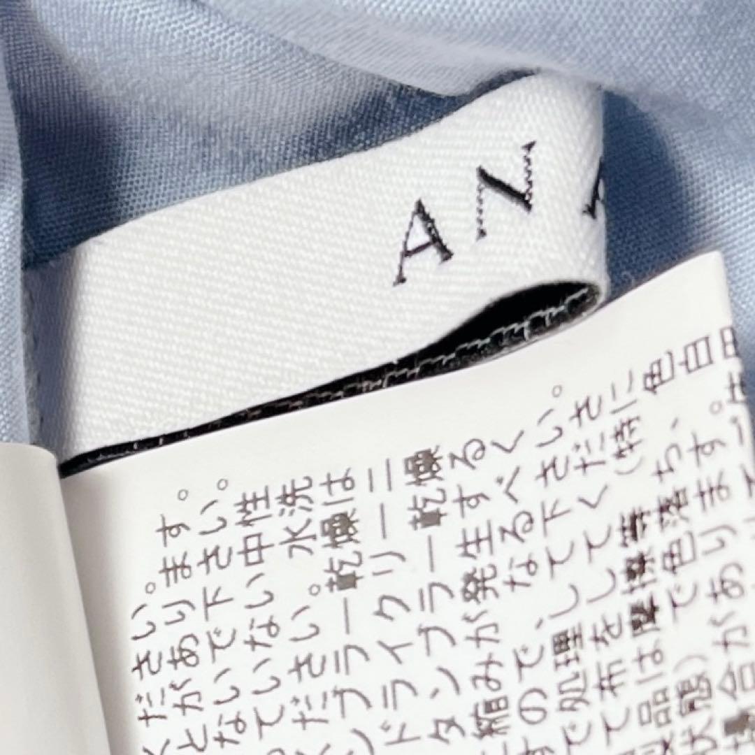 24 ss ✨ANAYI ストレッチブロードフリル ブラウス　水色　38