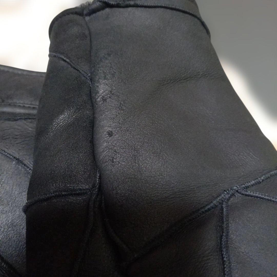 裏ムートンコート黒