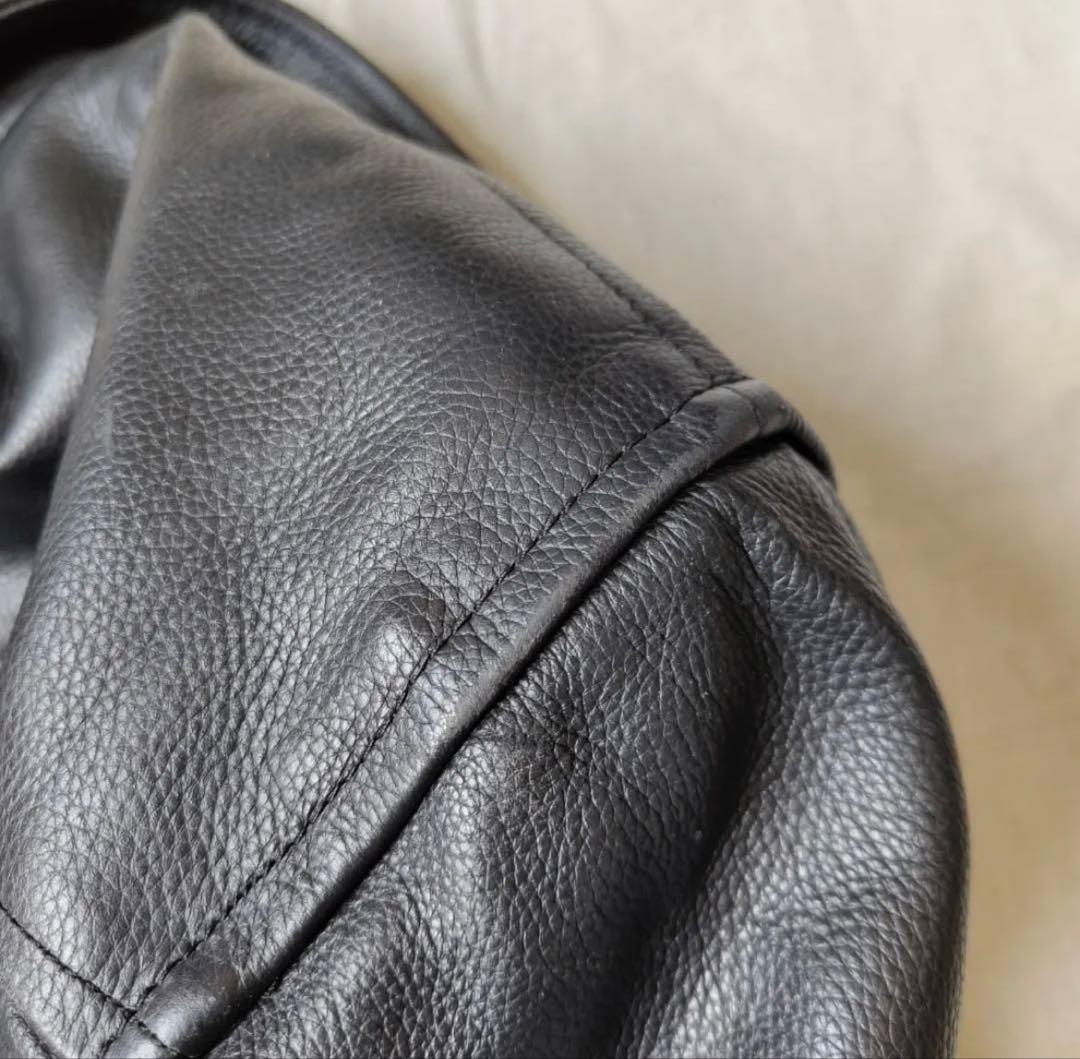 【期間限定格安セール中】レザージャケット ブラック 8'90s フランス軍 希少