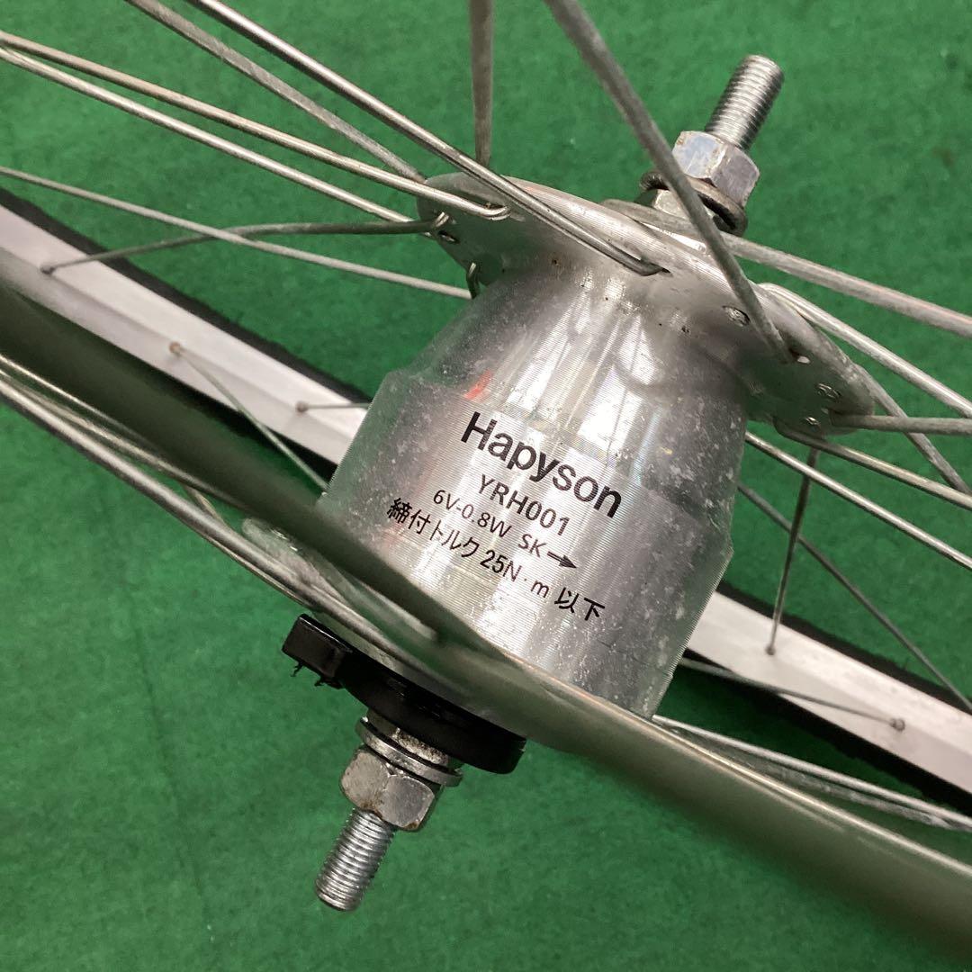 アルミリム　前輪　700x42C　タイヤ付 ハブダイナモ　フロント　J2端子