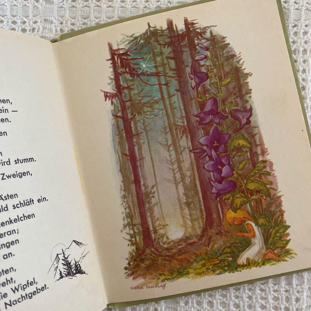 【レア】Nora Scholly ドイツの小さな絵本 森のお話 洋書 古書
