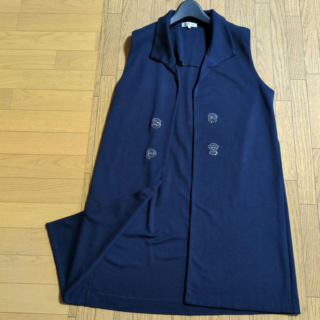 ピッコーネ　ロングジレ　ベスト　スパンコール