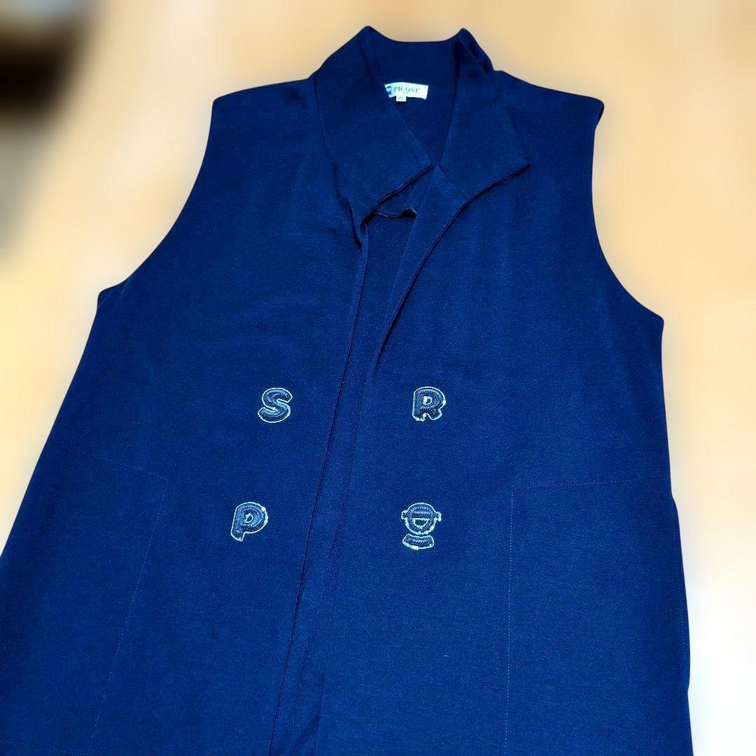 ピッコーネ　ロングジレ　ベスト　スパンコール