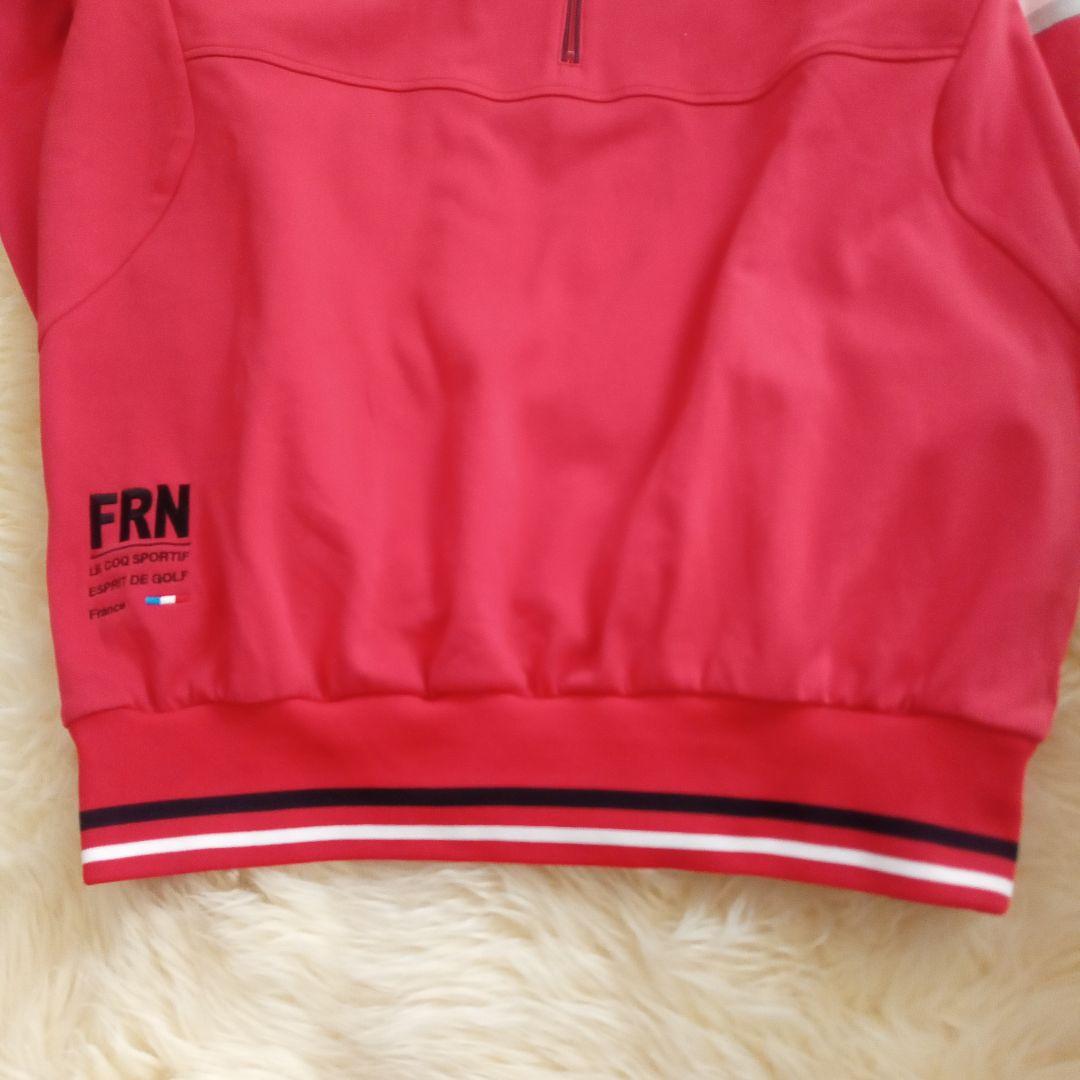 (美品)ルコックゴルフ　春・夏ハーフジップ　ハイネック　プルオーバー　Lサイズ