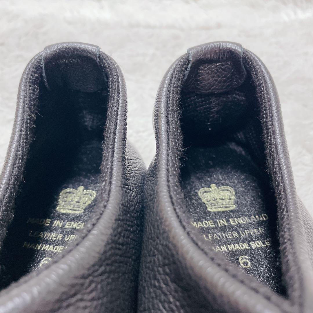 新品　クラウンジャズ　ブラック　リアルレザー　レースアップ　スニーカー