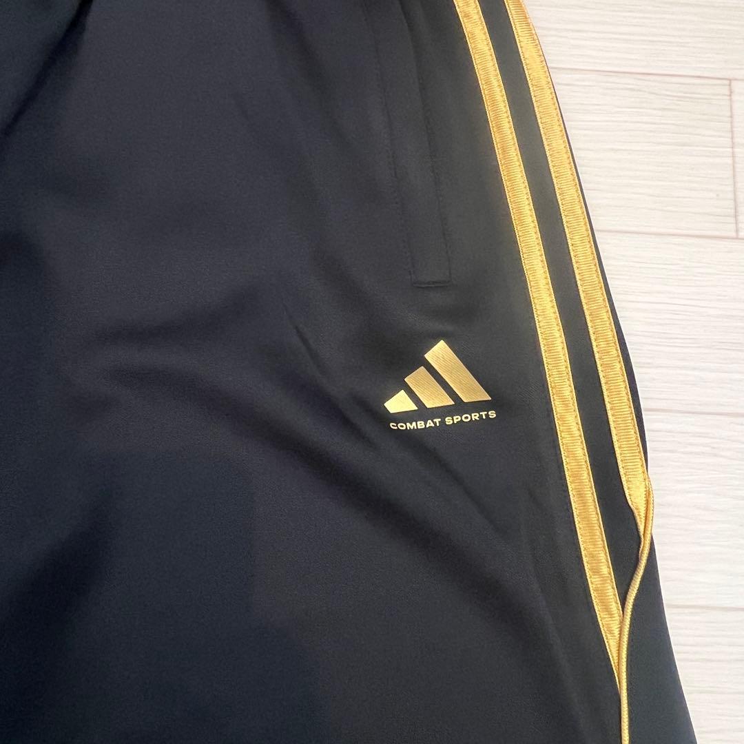adidas ジャージ上下セット XL 黒×金 新品 COMBAT SPORTS