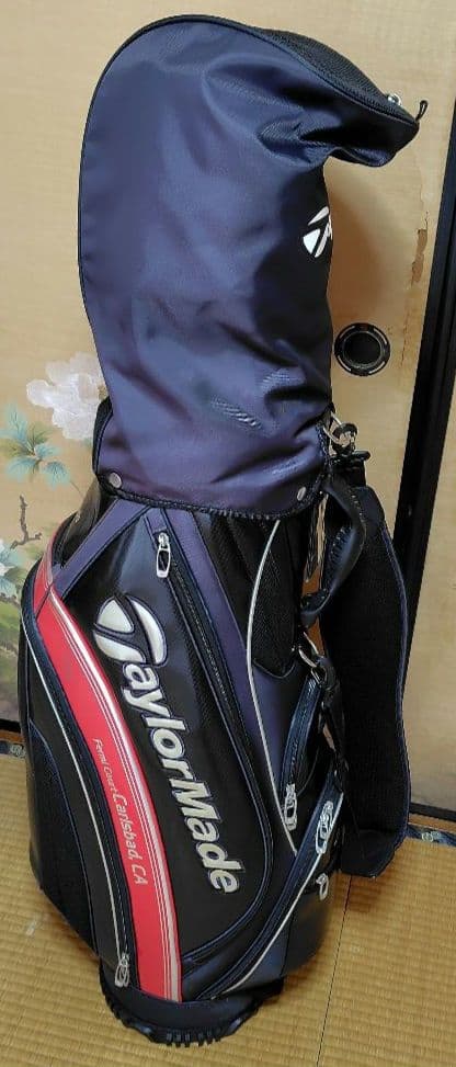 【TaylorMade】キャディバッグ ブラック×レッド　中古良品