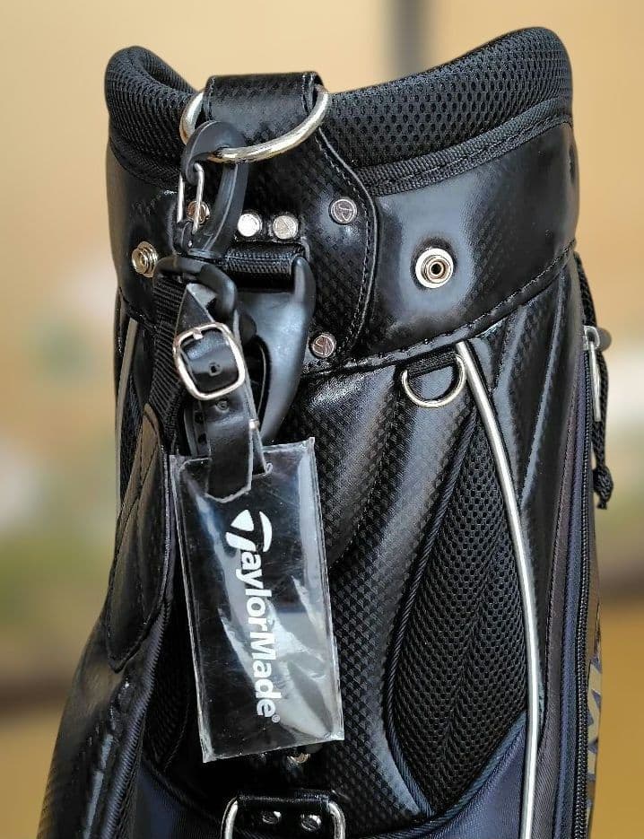 【TaylorMade】キャディバッグ ブラック×レッド　中古良品