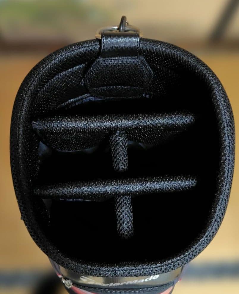 【TaylorMade】キャディバッグ ブラック×レッド　中古良品