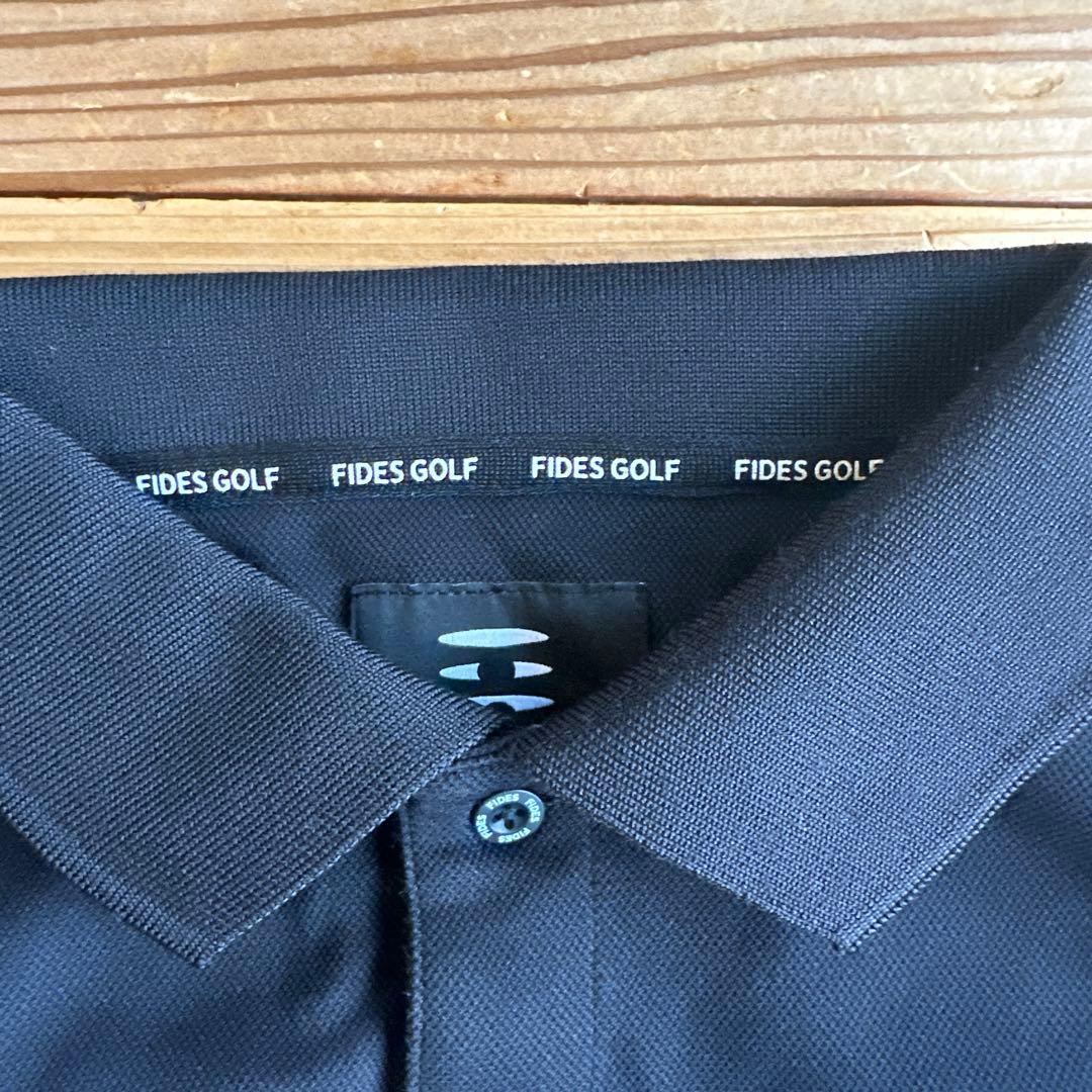 FIDES GOLF ブラックポロシャツ Lサイズ