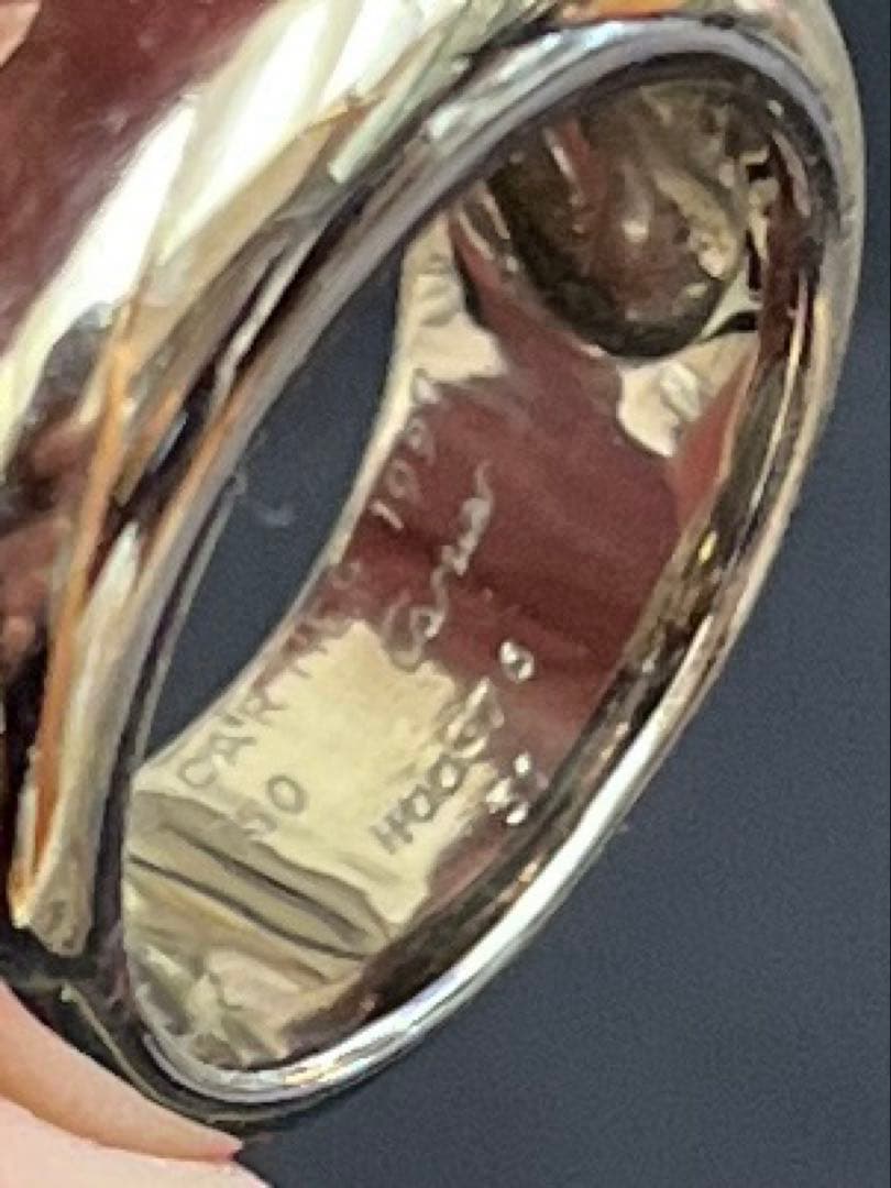 希少　Cartier ヌーベルバーグ　ホワイトゴールド　リング　#51