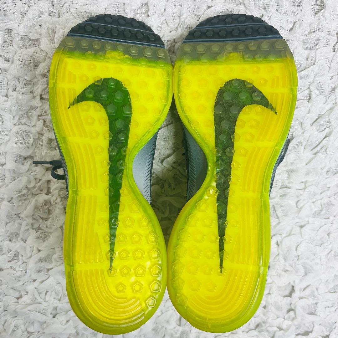 ナイキNIKEフライニットレーサー27.5完売品ランニングシューズマラソン蛍光