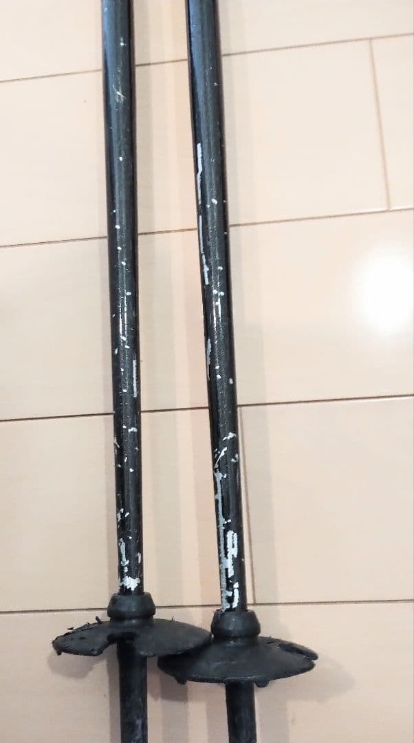 elan スキー板 マーブル模様 ストック　ケース付き 160cm