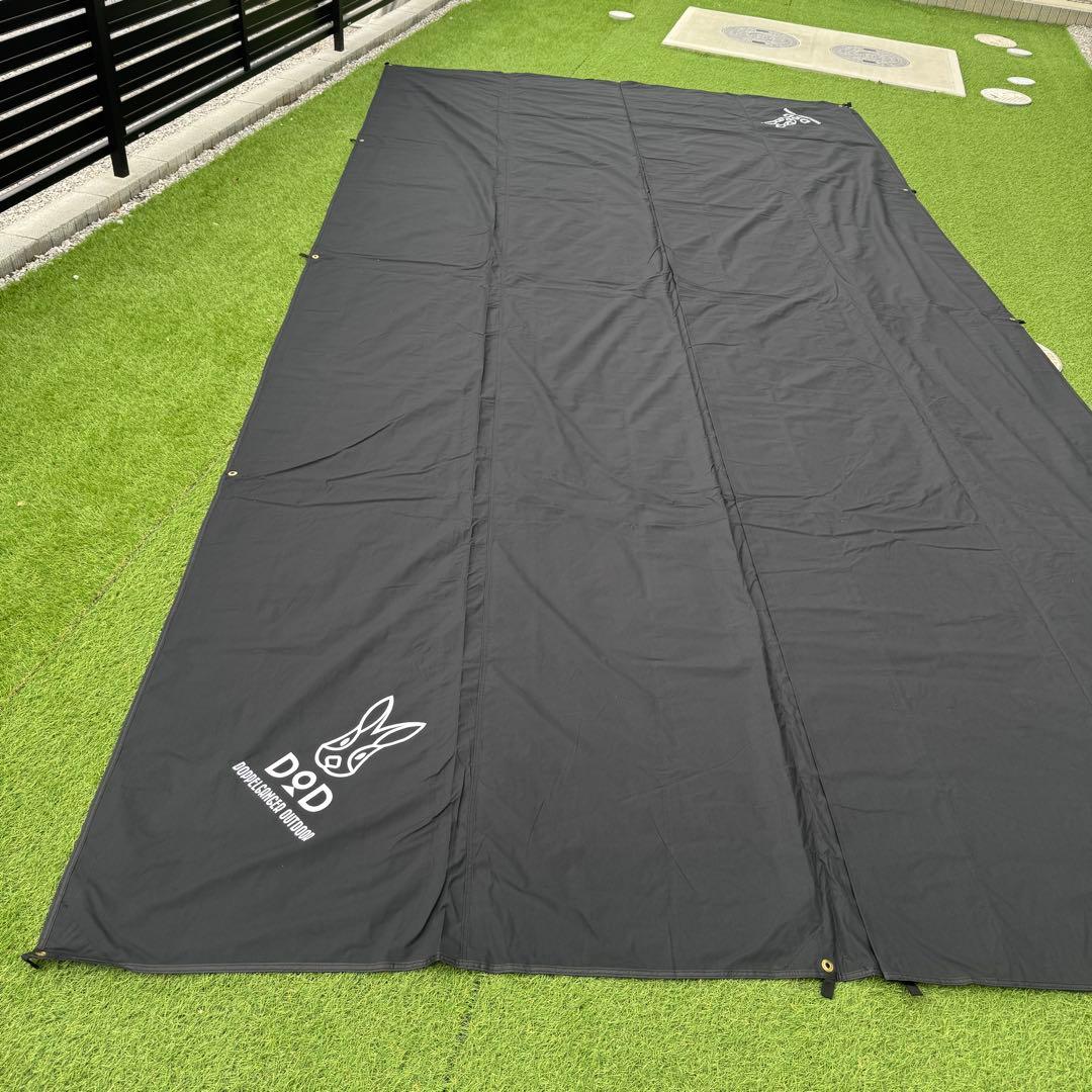 美品 DOD チーズタープ TC ブラック 5×5m 大型タープ