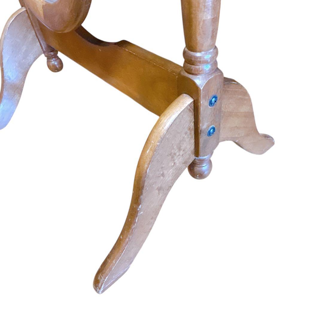 アンティーク　木製　全身鏡　スタンドミラー　ヴィンテージ　オーバル