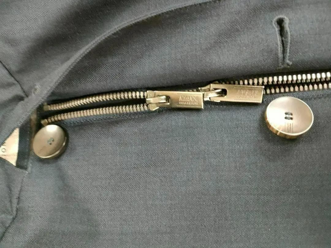 ARMANI COLLEZIONI スタンドカラージャケット ネイビー