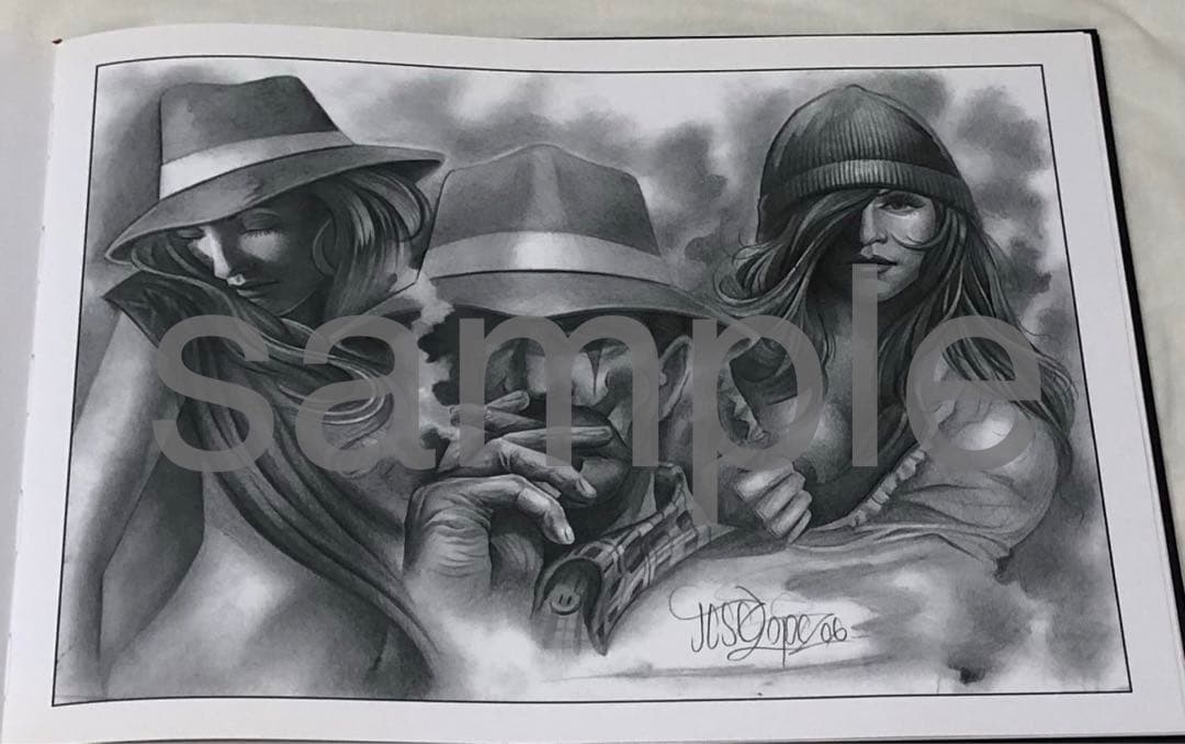 タトゥー　TATTOO 刺青 デザイン　下絵　チカーノ　フラッシュ【超入手困難】