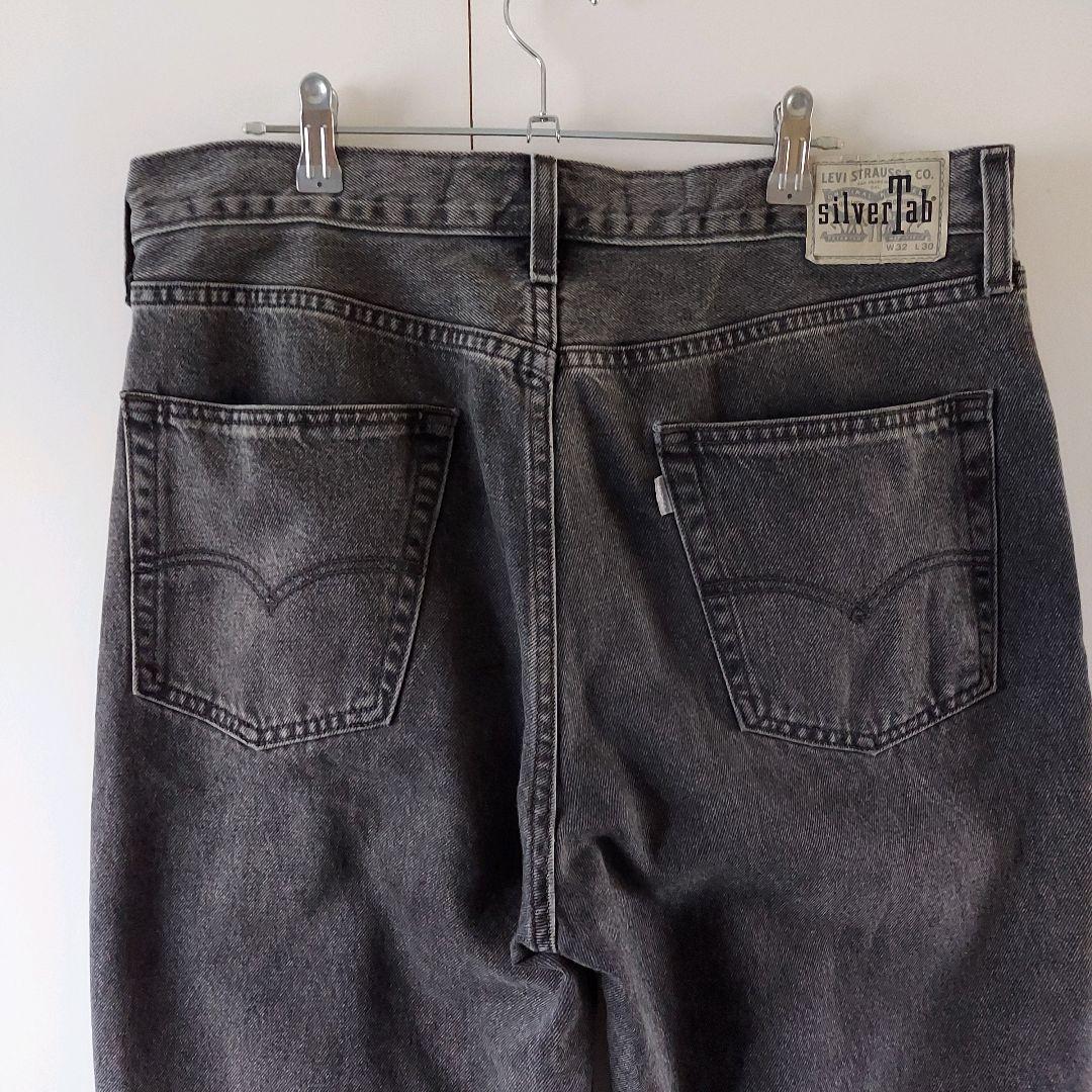 【雰囲気抜群】リーバイス シルバータブ LOOSE ブラックデニム 32 バギー