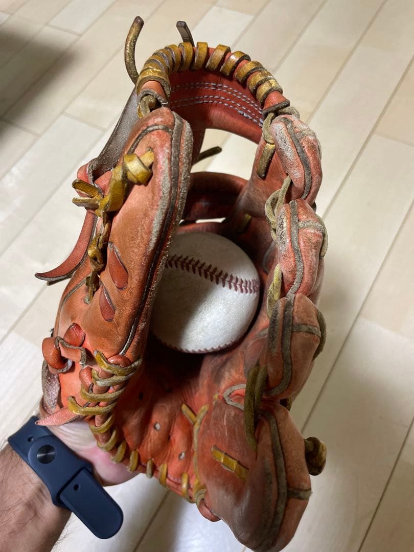 TAMAZAWA 硬式野球内野手用グラブ ブラウン