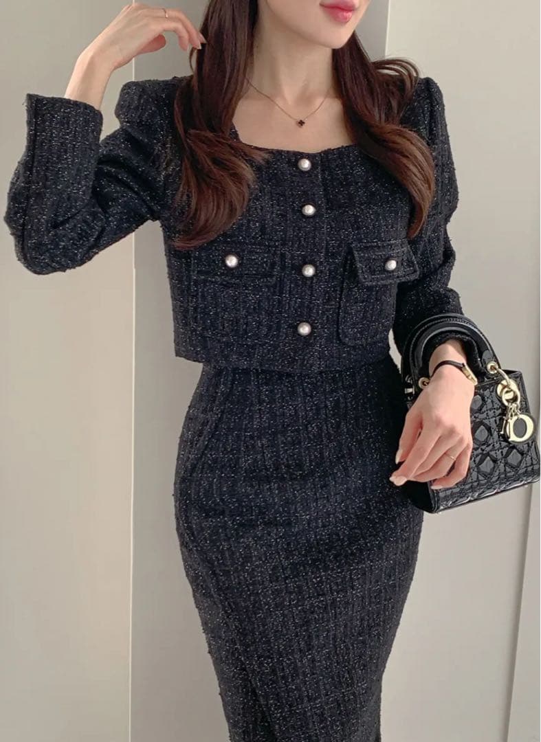 DHOLIC ツイードジャケット　セットアップ