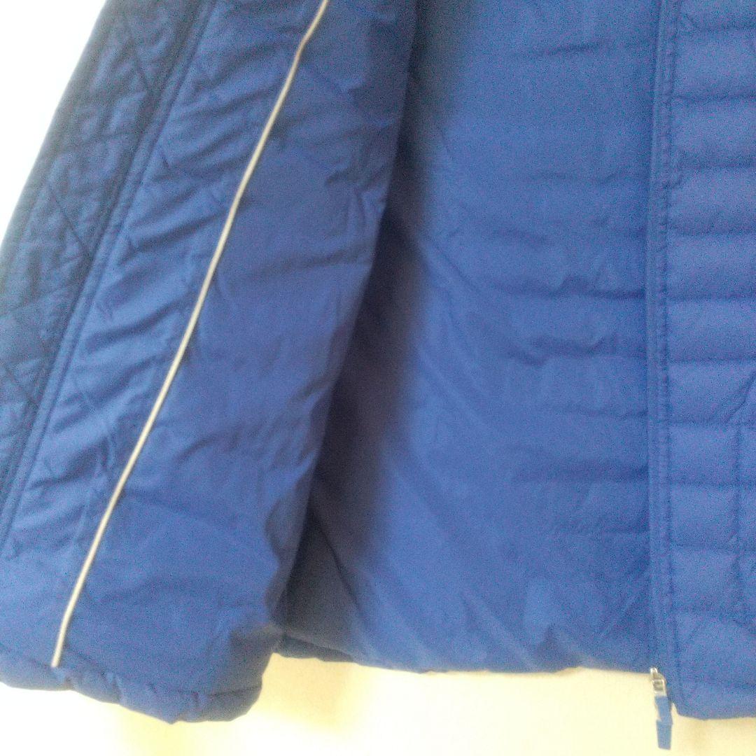極美品LACOSTE ラコステ青ロゴ洗えるダウンベストブルーLダウンフェザー入り