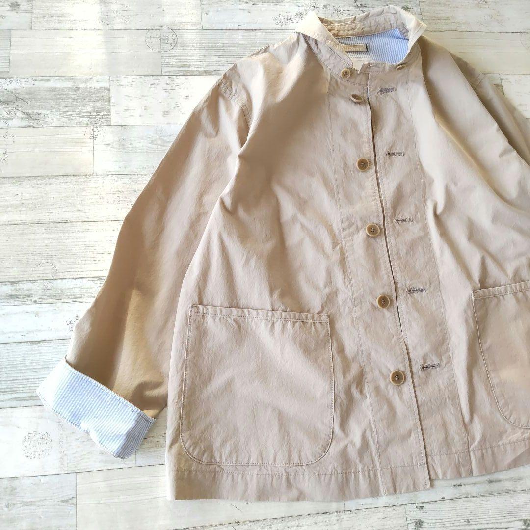 ナチュラルランドリー ⿻ダンプワッシャー マリネジャケットカバーオール 製品洗い