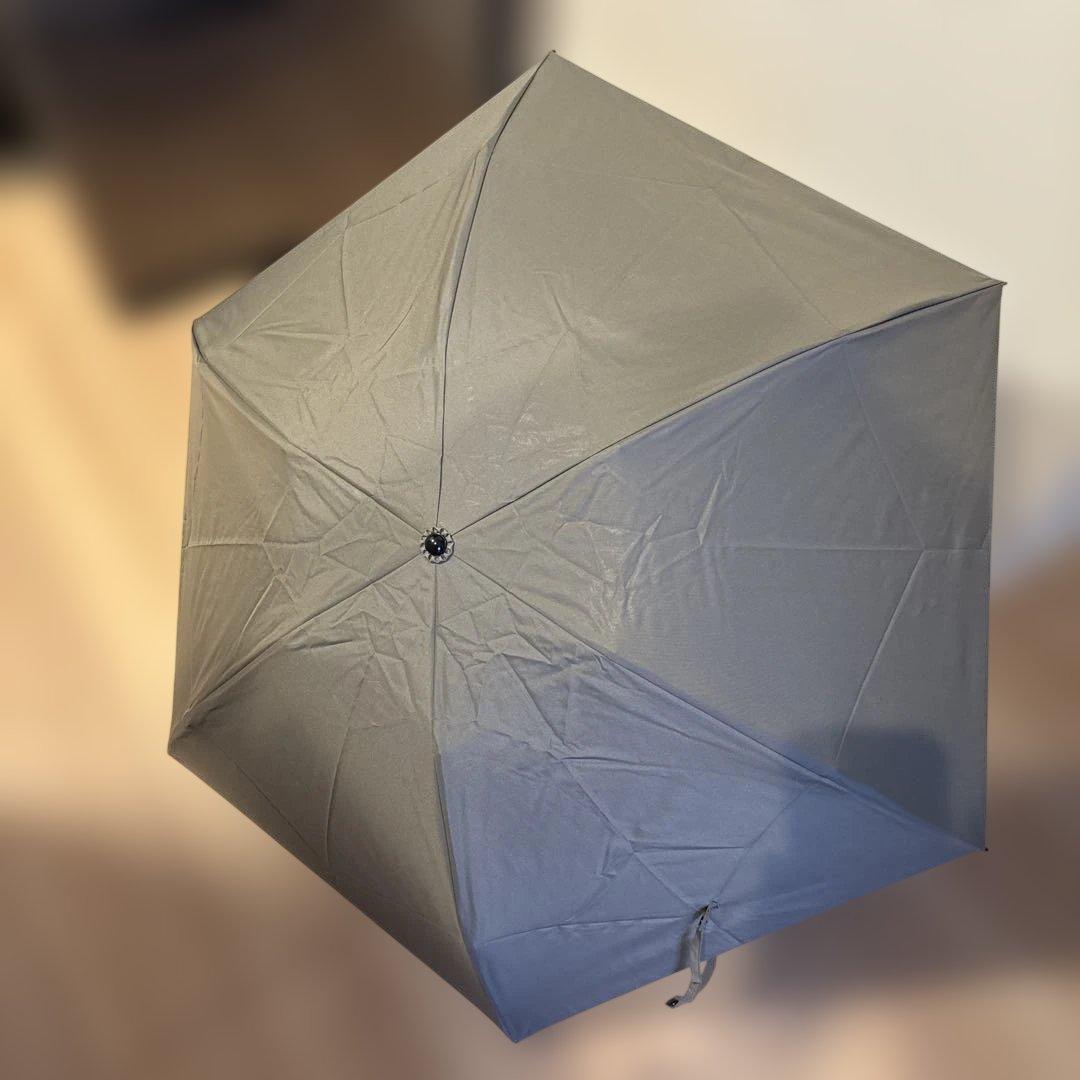 【美品】SUN BARRIER 100 折りたたみ日傘 3段折 / 無地