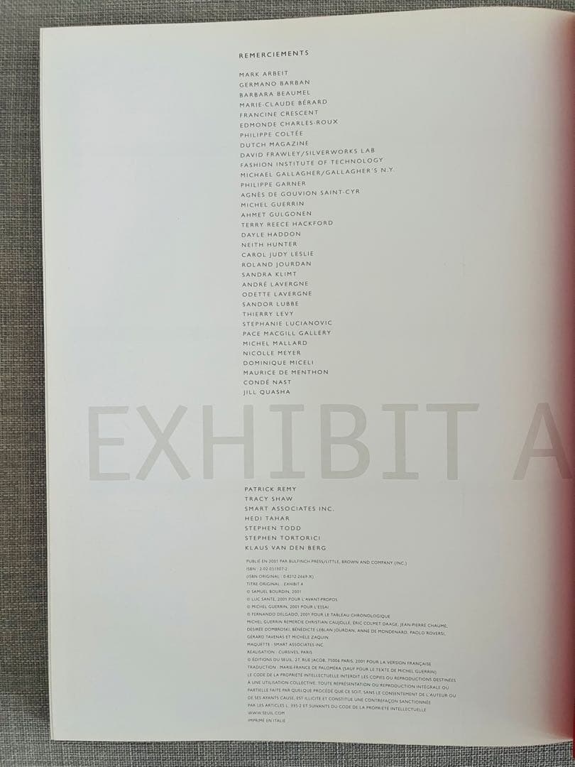 【絶版】GUY BOURDIN『EXHIBIT A』 ギイ・ブルダン 写真集