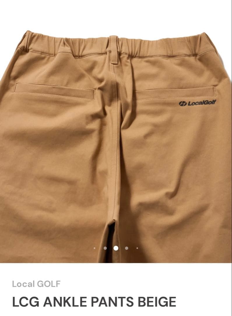 美品Local GOLF LCG ANKLE PANTS BEIGE M/L