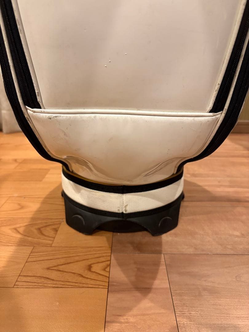 テーラーメイド GLOIRE キャディバッグ ホワイト×ブラック ゴールド美品