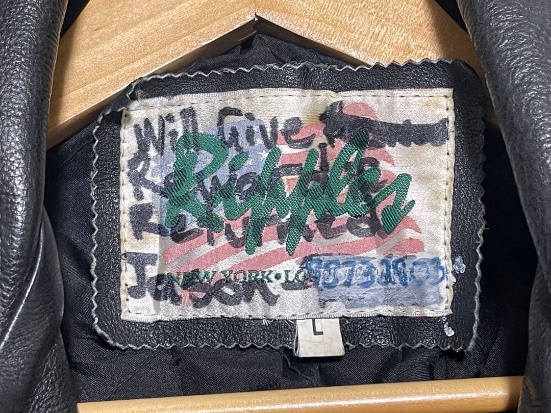 ヴィンテージ Ripples ライダースジャケット L