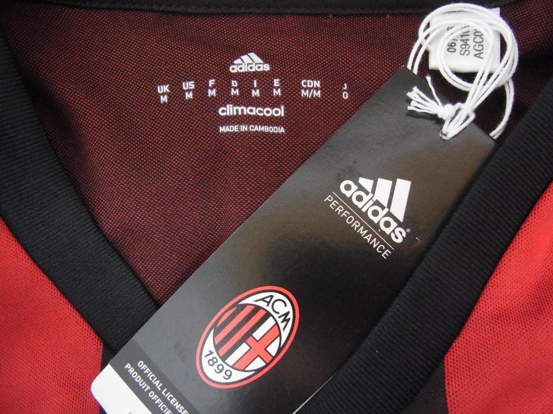国内正規品 adidas 16/17（H） ACミラン ユニフォーム M O