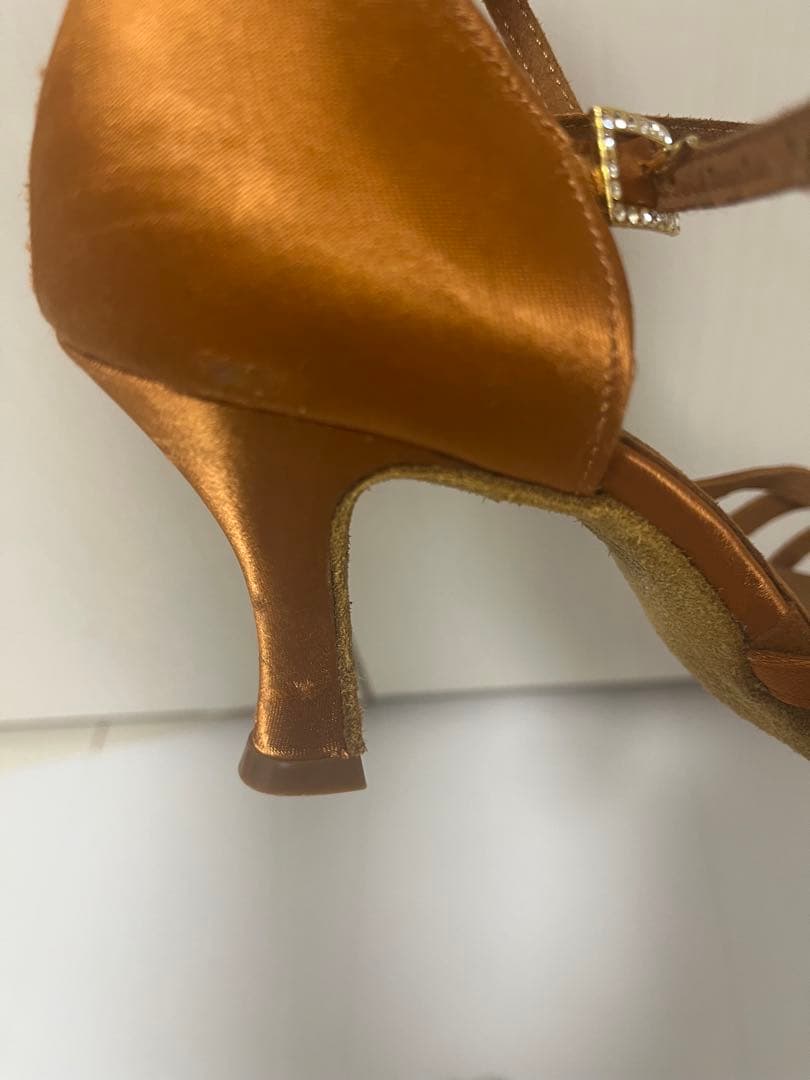 社交ダンス用インターナショナル24cmEXワイドダークブラウンストラップサンダル