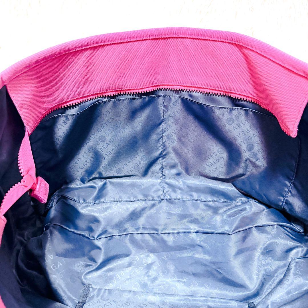 PEARLY GATES ロッカーバッグ トートバッグ ピンク ゴルフ 大容量