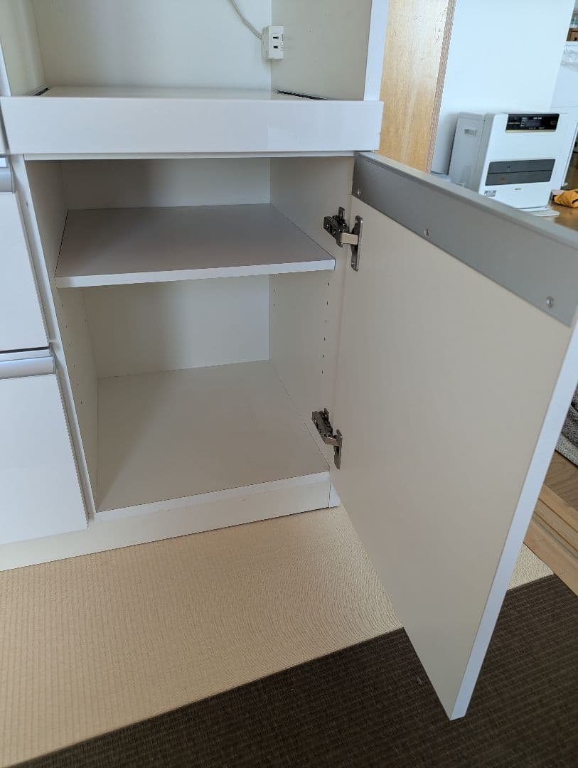 【美品】ニトリ　キッチンボード　食器棚　90✕45✕205