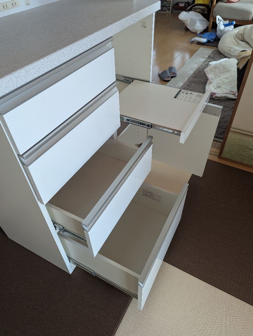 【美品】ニトリ　キッチンボード　食器棚　90✕45✕205