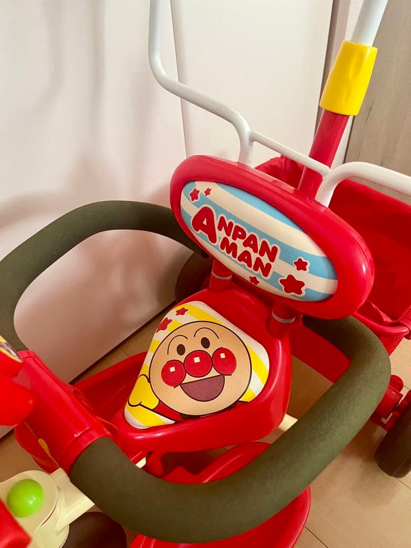 【あん】アンパンマン デラックスⅡ 三輪車 赤