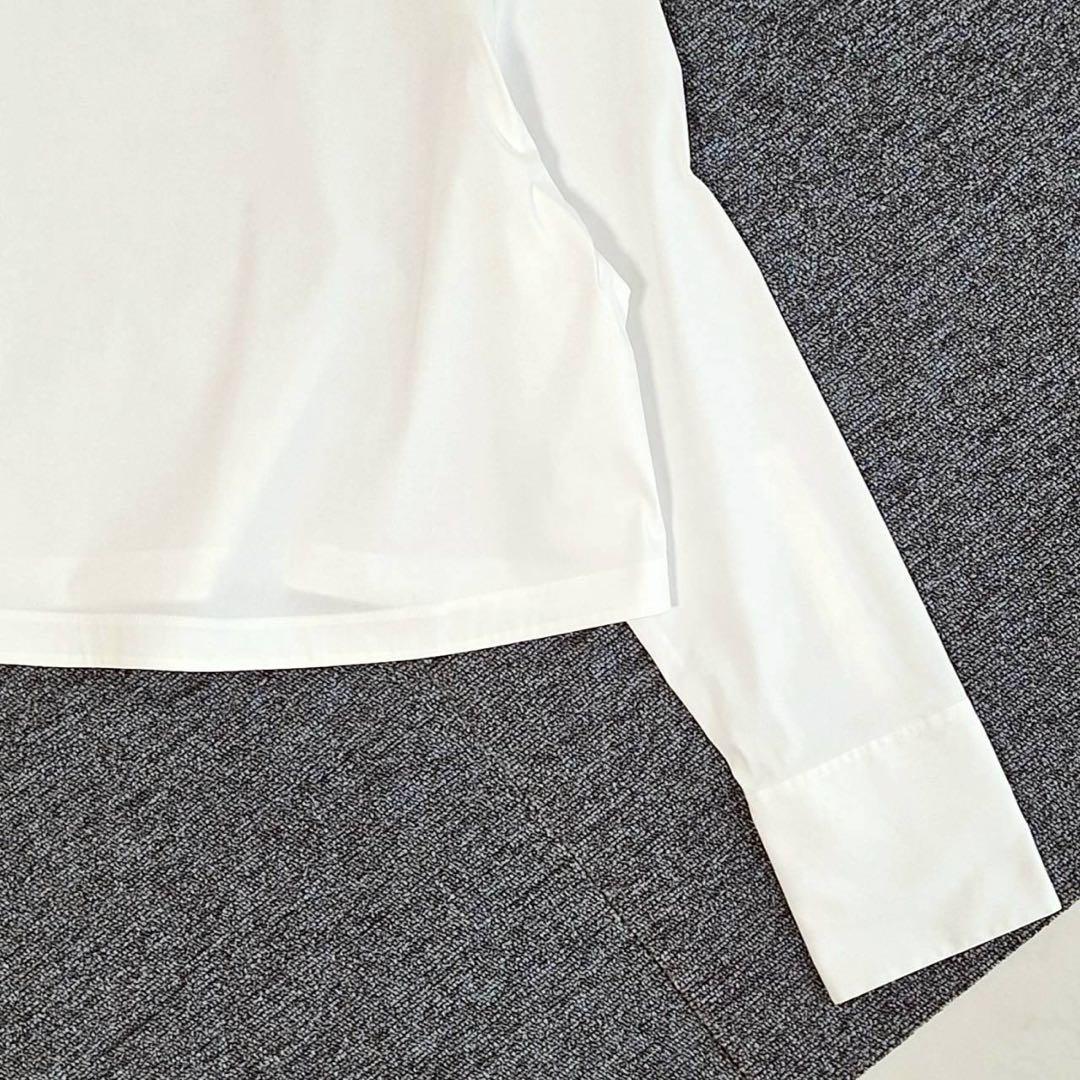 A2130セオリー 24SS ボートネック ブラウス プルオーバー S 白