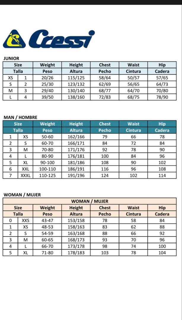 Cressi クレッシー　ウエットスーツ　5mm スピア　魚突き