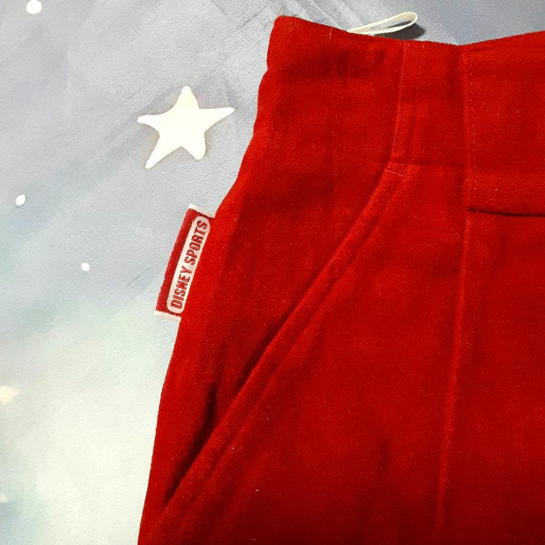 パンツ ミッキー ゴルフ 赤 刺繍 スポーツ ヴィンテージ レア 希少 起毛