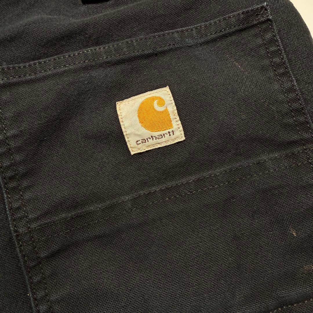 S*e様 カーハート ブラック ダブルニーダックペインターパンツ Carhart