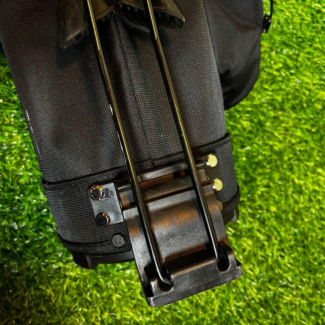 BEAMS GOLF クラブケース スタンド付き キャディバッグ ブラック