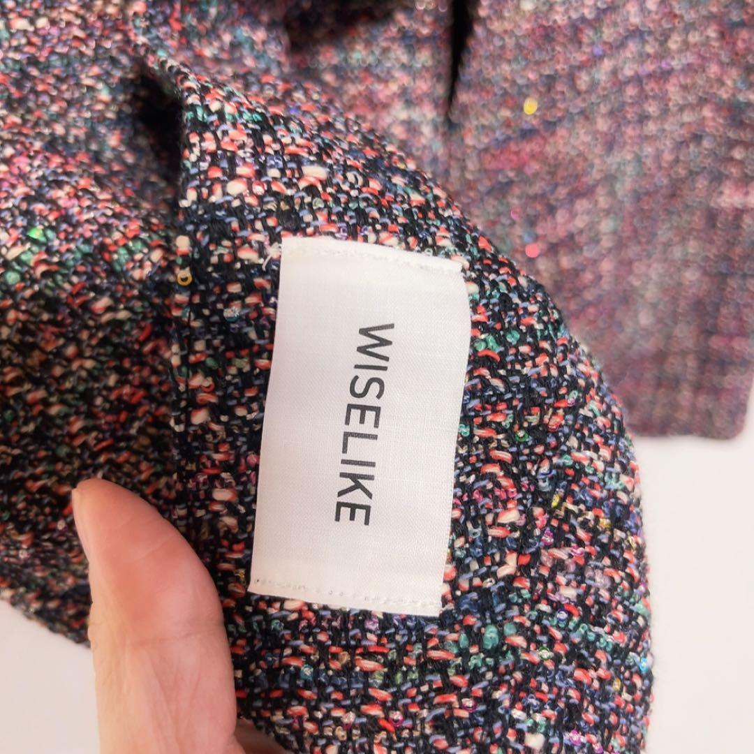 現行品 WISELIKE Amelia 2wayツイードジレ フリーサイズ